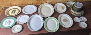 25 total Fabulous Assortment of Decorative and Practical Plates