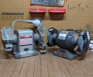 Working Sears Craftsman Bench Grinder & Collins Quality 6 Bench Grinder