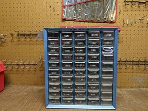 50 Drawer Spare Parts Plastic Storage Box Filled wover 800 Assorted Resisters