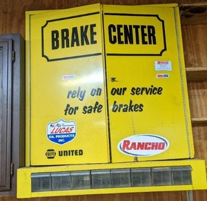 Awesome Vintage Metal Brake Center Cabinet