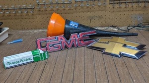 GMC & Chevy Emblems & 2 Funnels