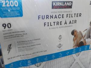 lot 139 image: Kirkland 4 Pack 20 x 25 x 1 Filter...