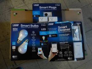 lot 166 image: Feit Smart Bulbs, Smart Dimmer, and...