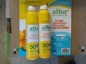 lot 169 image: 2 - 8 oz Alba Hawaiian Sunscreen ...