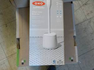 lot 175 image: OXO 2 Pack Toilet Brush Set...