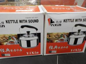 lot 237 image: 2 YIXIN Stainless Steel Kettles wit...