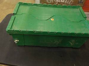 lot 247 image: Green Self Locking Tote...