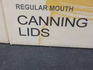 lot 250 image: 336 Regular Canning Lids...