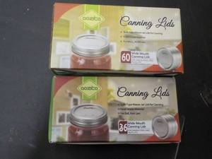 lot 253 image: 96 Wide Mouth Canning Lids...