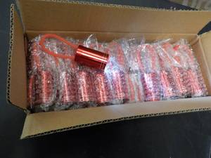 lot 257 image: Case of 50 - 4 Red LED Flashlights...