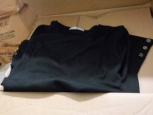 lot 303 image: Case of Black Brianna Tee Solid Top...