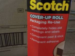 lot 328 image: Box of 6 Scotch Cover Up Rolls...