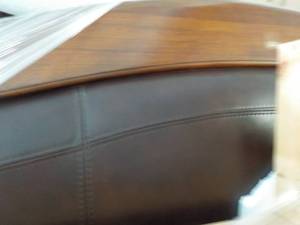 lot 343 image: Headboard and Dresser- has some scr...