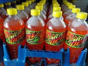 lot 363 image: 24 Pack Mountain Dew Flamin Hot...