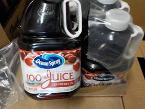 lot 403 image: 2 - 3 Liter Jugs Ocean Spray Cranbe...