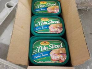 lot 412 image: Case of 6 Frozen Eckrich Sliced Tur...