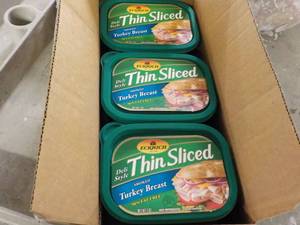 lot 417 image: Case of 6 Frozen Eckrich Sliced Tur...