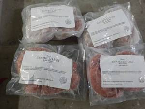 lot 434 image: 10 lb. Frozen Slicked Cooked Ham...