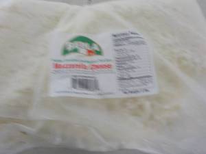lot 444 image: 5 lb. Frozen Bag Bella Mozzarella C...