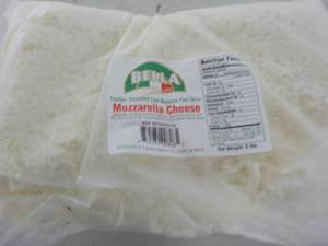 lot 445 image: 5 lb. Frozen Bag Bella Mozzarella C...