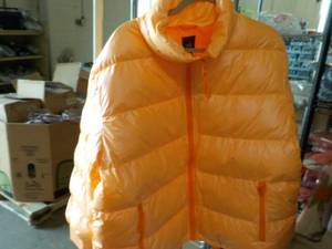 lot 34 image: Wild Fable Puffer Tangerine Jacket...