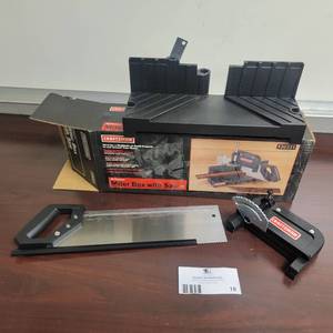 lot 18 image: Craftsman All Purpose Miter Box w Saw-NEW  in Box