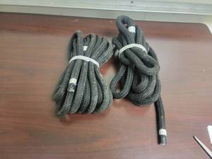 lot 33 image: 2 Yale Cordage  25 ft  Khaki Nylon Double Braided Dock Lines