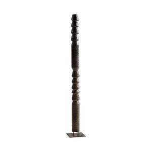 lot 58 image: 6ft Kinsey Totem Sculpture Designed for Cyan Design by J. Kent Martin  Black - Large (Estimated Value $1,300)