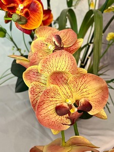 lot 27 image: Colorful Faux Floral Centerpiece