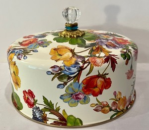 lot 22 image: Mackenzie Childs Flower Market Cake Cover