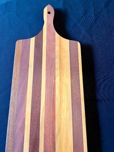 lot 149 image: Beautiful Multi-Colored Wood Cutting Board