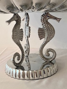 lot 133 image: Four Piece Julia Knight Server with Seahorse Motif