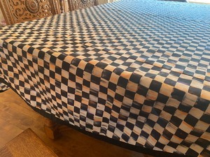 lot 129 image: Mackenzie Childs Courtly Check Table Cloth