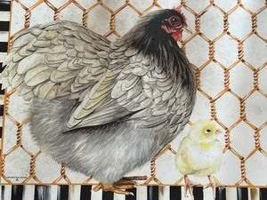lot 108 image: Mackenzie Childs Chicken Coop Mat