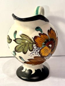 lot 14 image: Vintage Gouda Pottery Pitcher