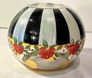 lot 55 image: Mackenzie Childs Floral Vase