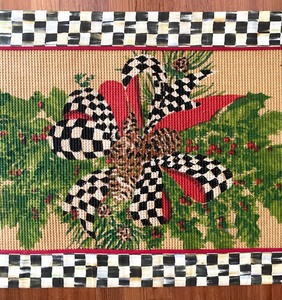 lot 204 image: Mackenzie Childs Evergreen Jute Rug