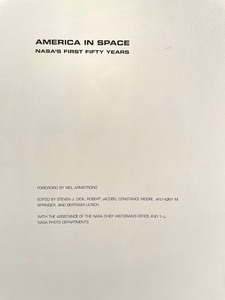 lot 226 image: America in Space Illustrated Book with a Forward by Neil Armstrong