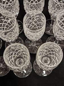 lot 303 image: Eleven Waterford Crystal Powerscourt Port Glasses