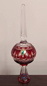 lot 307 image: Waterford Crystal Ruby Tree Topper