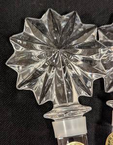 lot 309 image: Pair of Waterford Crystal Star of Erin Bottle Stoppers