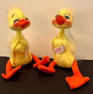 lot 297 image: Two Adorable Annalee Duck Figurines