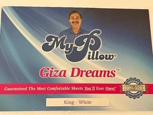 lot 285 image: My Pillow Giza Dreams King Size Sheets- NEW