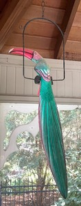 lot 430 image: Hanging Parrot Decor