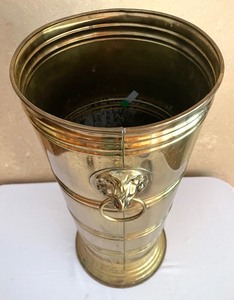lot 443 image: Vintage Brass Umbrella Holder