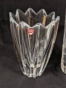 lot 358 image: Three Orrefors Fleur Crystal Vases