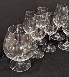 lot 388A image: Riedel Decanter and Assorted Glassware
