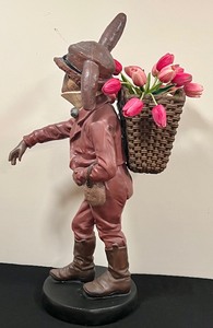 lot 399A image: Fun Department 56 Large Rabbit Figurine