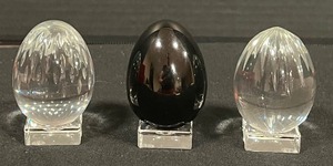 lot 319C image: Three Baccarat Collectible Eggs