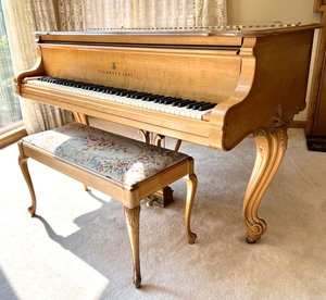 lot 1 image: Gorgeous Louis IV Walnut Steinway M
